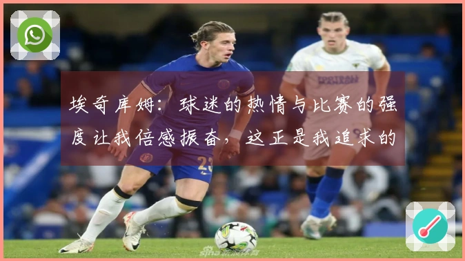 埃奇库姆：球迷的热情与比赛的强度让我倍感振奋，这正是我追求的比赛！